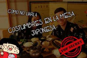 costumbres en la mesa japonesa